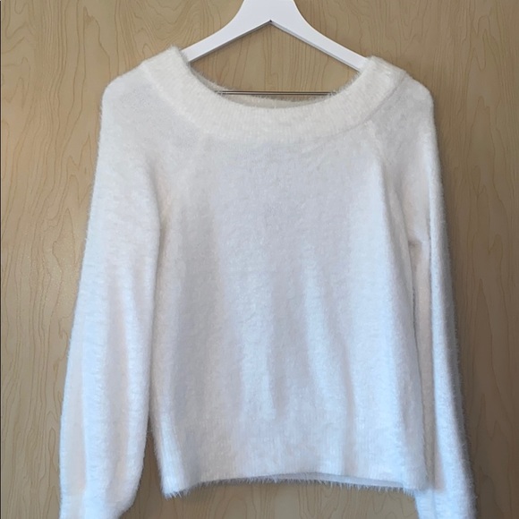 NWT Almost Famous off the shoulder eyelash sweater. - Picture 3 of 6